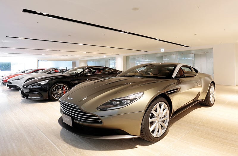 Aston Martin is Huge in Japan: Tokyo Aston Martin showroom