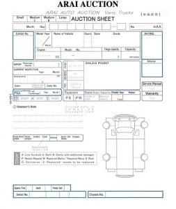 Arai-auction-sheet-report