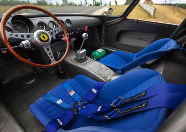 The most expensive car ever? 1962 Ferrari 250 GTO: Interior of the 1962 Ferrari 250 GTO to be auctioned by RM Sotheby