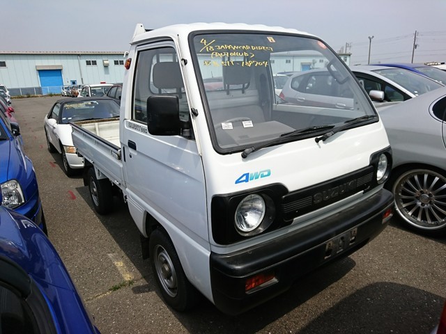 Suzuki Carry mini kei truck 4wd hi lo air conditioning 5 speed JDM import export pros