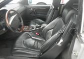 Mercedes Benz SL500,gray leather seats,supportive bucket seats,burled walnut, 1996 SL500 interior