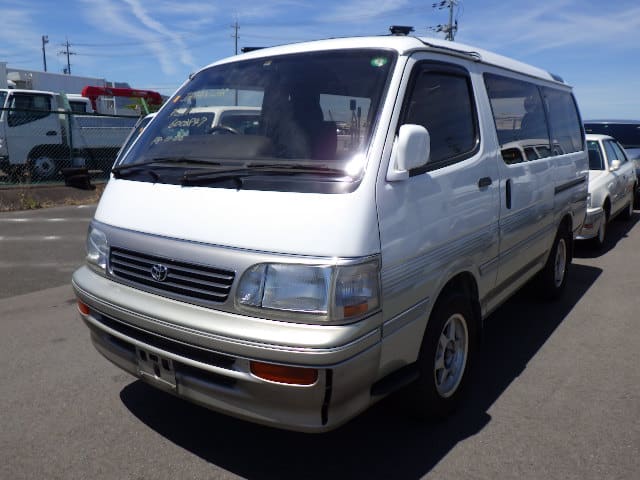 S and E Toyota Hiace with Gas Engine In Text Photo 6. Used low miles Hiace. Very good paint 25 year old van