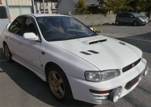 White JDM 1997 Subaru Impreza WRX STi Version IV