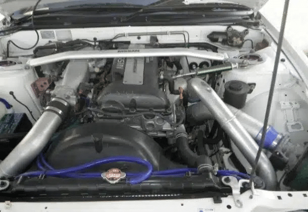 S13 Engine bay view