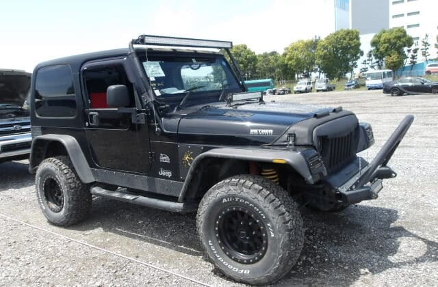 Jeep Wrangler, Jeep Wrangler Bull Bar, Off-Road Jeep Wrangler, Jeep Wrangler Accessories, 4x4 Jeep Wrangler, Jeep Wrangler Modifications, Importing Jeeps From Japan, Japanese Car Auctions, Buy Used Jeep Wrangler, Japan Car Direct