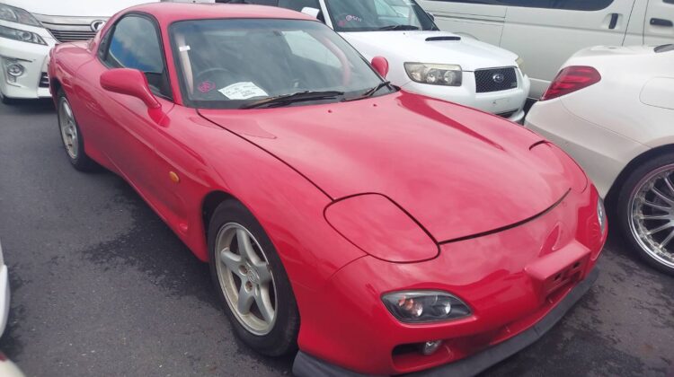 Mazda RX-7, RX-7 Performance, Used Mazda RX-7, RX-7 For Sale, JDM Cars, Importing Cars From Japan, Japanese Car Auctions, Red RX-7, Classic Sports Cars, Japan Car Direct