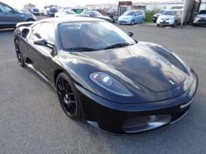 Ferrari F430 Black, Black Ferrari F430 Import, Ferrari F430 Japan, Ferrari F430 for Sale, Japanese Car Auctions, Importing Ferrari F430, Used Ferrari Japan, Ferrari F430 Auction, Ferrari F430 Black for Sale, Japan Car Direct