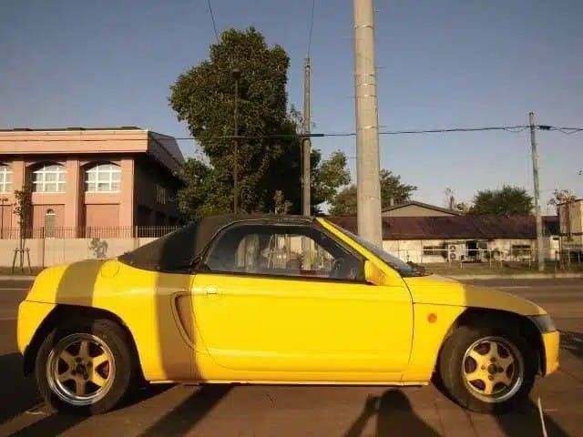 Yellow Honda Beat