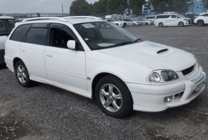 Toyota Caldina, Caldina import, used Toyota Caldina, JDM station wagon, Toyota Caldina customization, Japanese sports wagon, Toyota hood scoop, Japan car auctions, importing cars from Japan, Japan Car Direct, T240