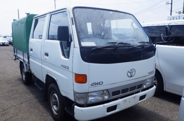 Toyota Hiace Truck, Hiace truck with tarp cover, used Toyota Hiace for sale, JDM Hiace, Japanese trucks, import Toyota Hiace, Toyota Hiace customization, Japan car auctions, buying trucks from Japan, Japan Car Direct