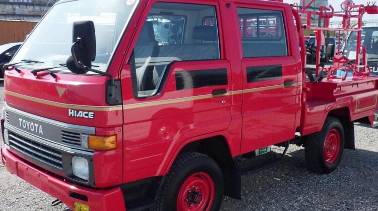 Toyota Hiace Fire Truck, JDM Fire Truck, Compact Fire Truck, Emergency Vehicle, Japanese Fire Truck, Hiace Rescue Vehicle, Imported Fire Truck, Used Fire Truck Japan, Toyota Hiace Emergency Vehicle, Fire Equipment Truck, Japan Car Direct