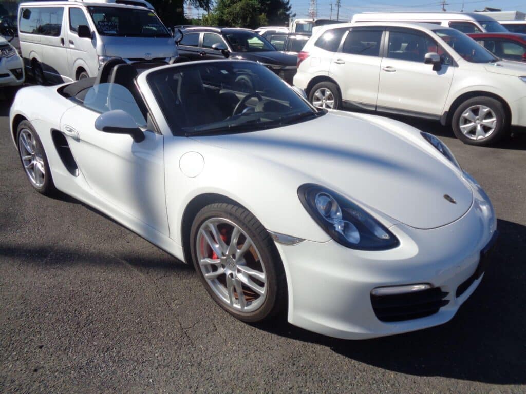 Porsche Boxster, White Convertible, Buying Used Porsches, Japan Car Auctions, Importing Luxury Sports Cars, Porsche Boxster Pricing, Best Used Boxsters, Porsche Boxster Reviews, Auctioning Luxury Vehicles, Japan Car Direct